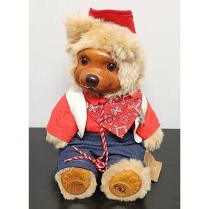 Vintage Robert Raikes Original "17021 Jesse" Wooden Face Doll w/ Tags & Signed